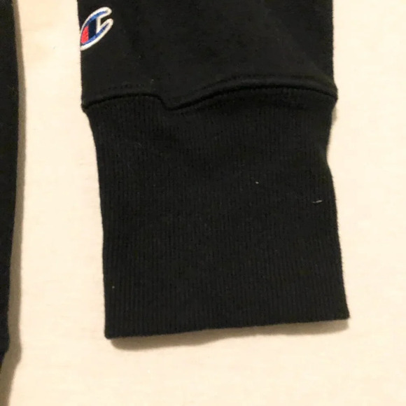 Champion Sweater Women XL Size Black Crewneck - Picture 5 of 16